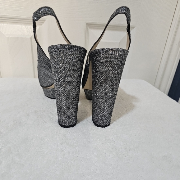 NWT Pelle Moda Palma Slingback Sandal w 4" 3/4 heel & 1" platform. 9M Pewter - Picture 8 of 8